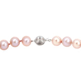Natural Pink Freshwater Pearl Bracelet with a Silver Ball Clasp