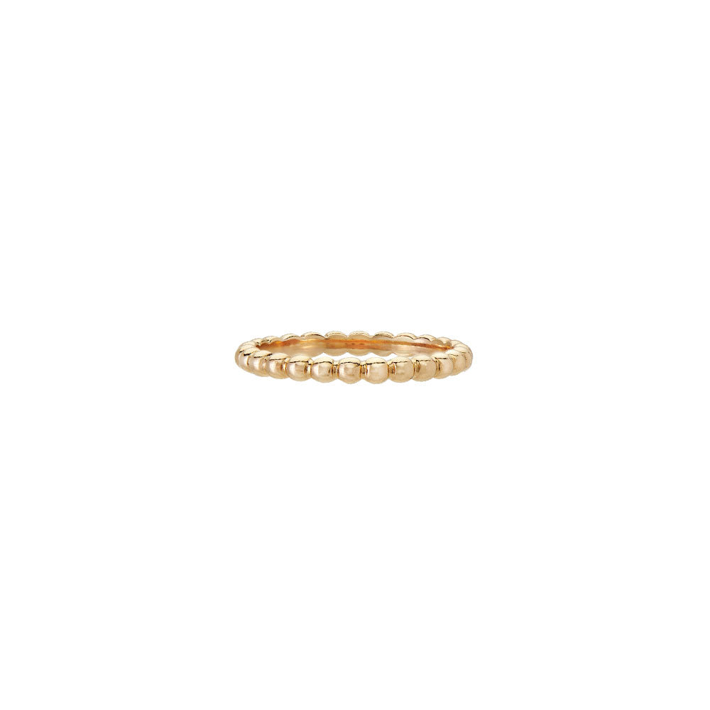 18 Karat Yellow Gold Beaded band