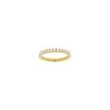14 Karat Yellow Gold Eternity Ring With Diamond