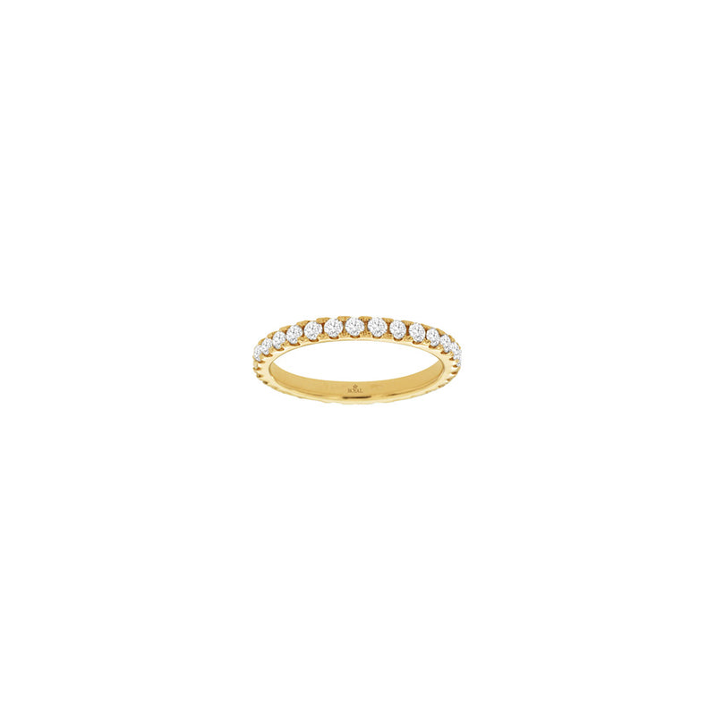 14 Karat Yellow Gold Eternity Ring With Diamond
