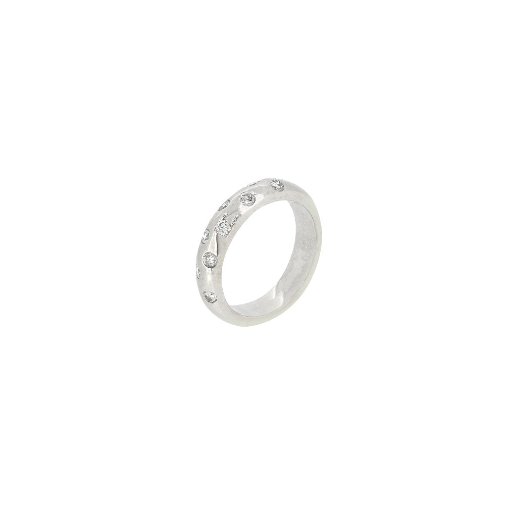 14 Karat White Gold ring with Diamonds