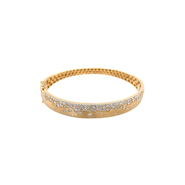 18 Karat Yellow Diamond Confetti Bangle