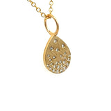 14 Karat Yellow Gold Confetti Bar Necklace With Diamonds