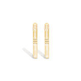 14 Karat Yellow Gold The Crew Oval Hoop Earring