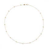 14 Karat Yellow Gold Evolve Emerald Station Necklace