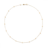 14 Karat Yellow Gold Evolve Diamond Station Necklace