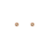 14 Karat Rose Gold Halo Earrings Ith Morganites & Diamonds