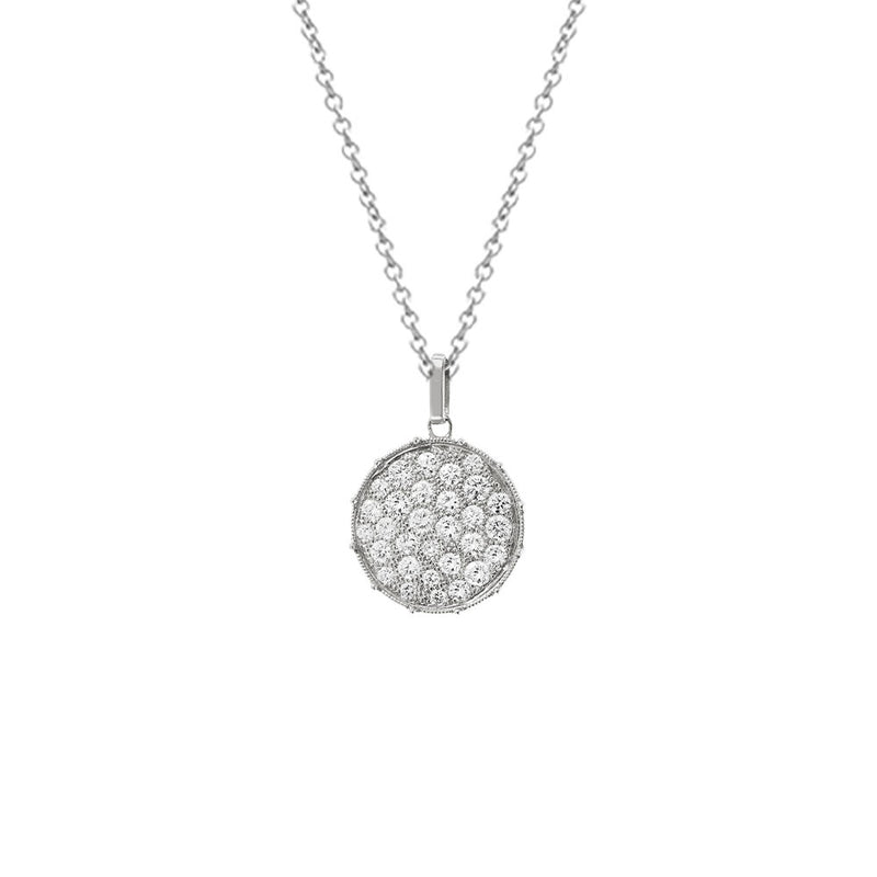 18 Karat White gold Confetti Pendant with White Diamonds
