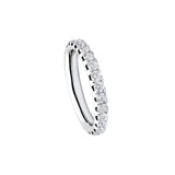 18 Karat White Gold Pave Band With Diamonds