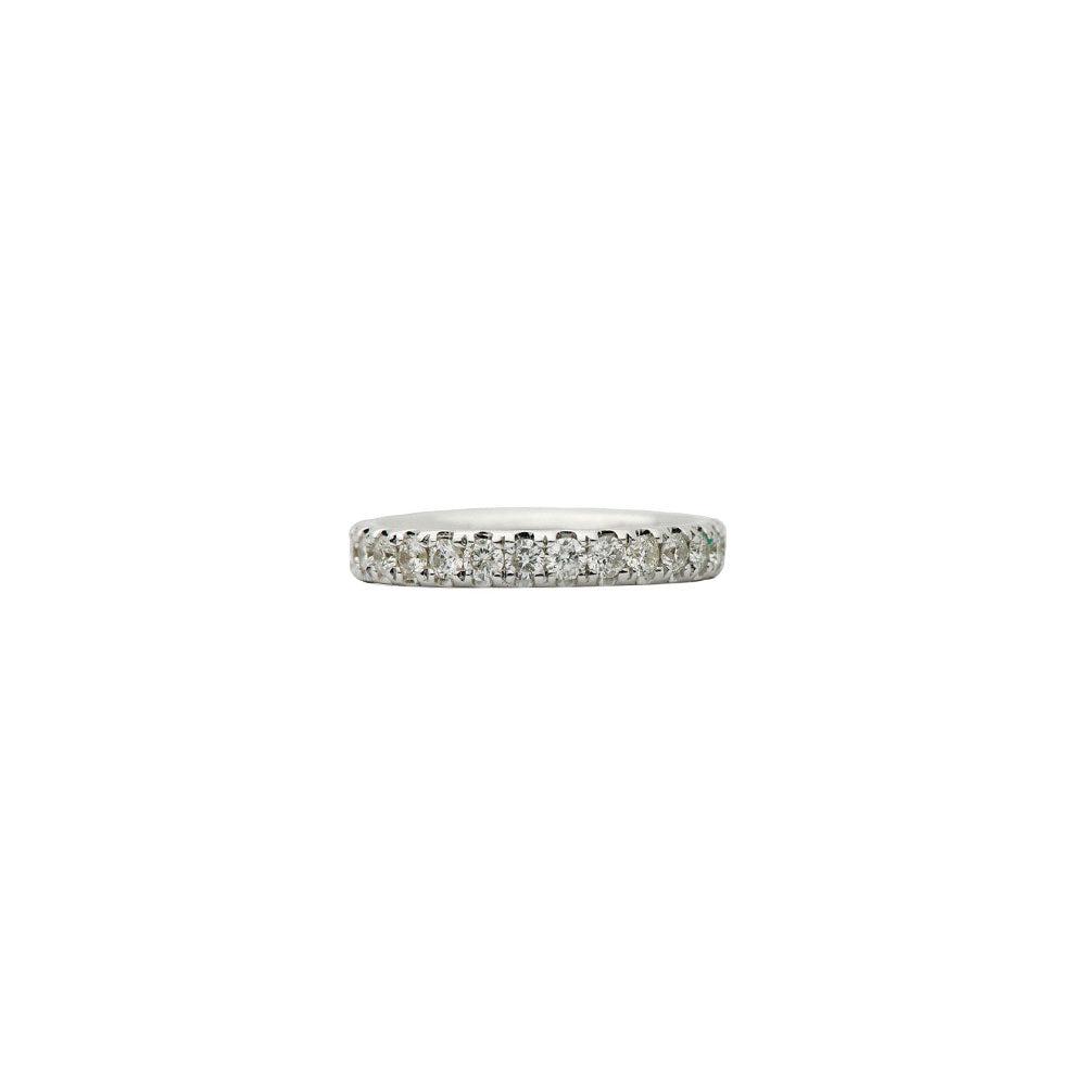 18 Karat White Gold Diamond Eternity Band