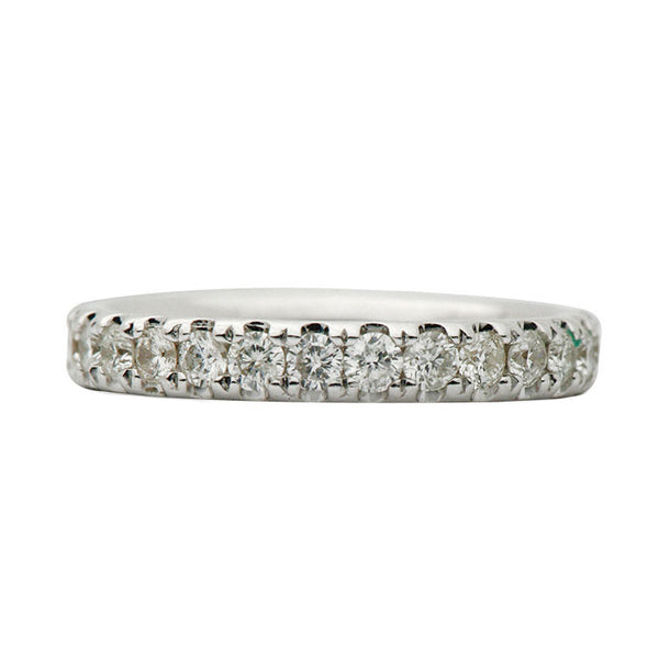 18 Karat White Gold Diamond Eternity Band