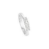 18 Karat White Gold 3 Diamond Ring
