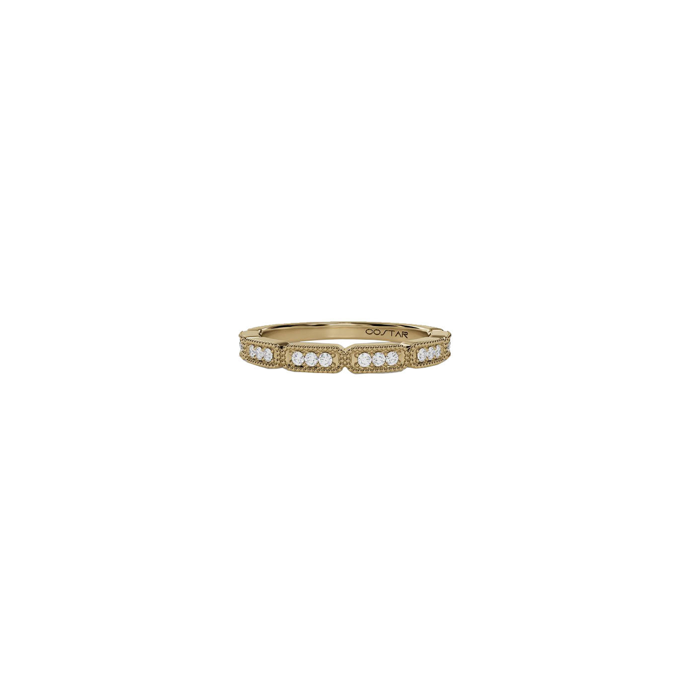 14 Karat Yellow Gold Diamond band