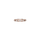 14 karat rose gold ring with diamonds