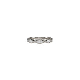 14 karat white gold ring with marquise diamonds