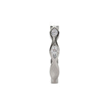 14 karat white gold ring with marquise diamonds
