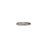 14 karat white gold ring with diamonds