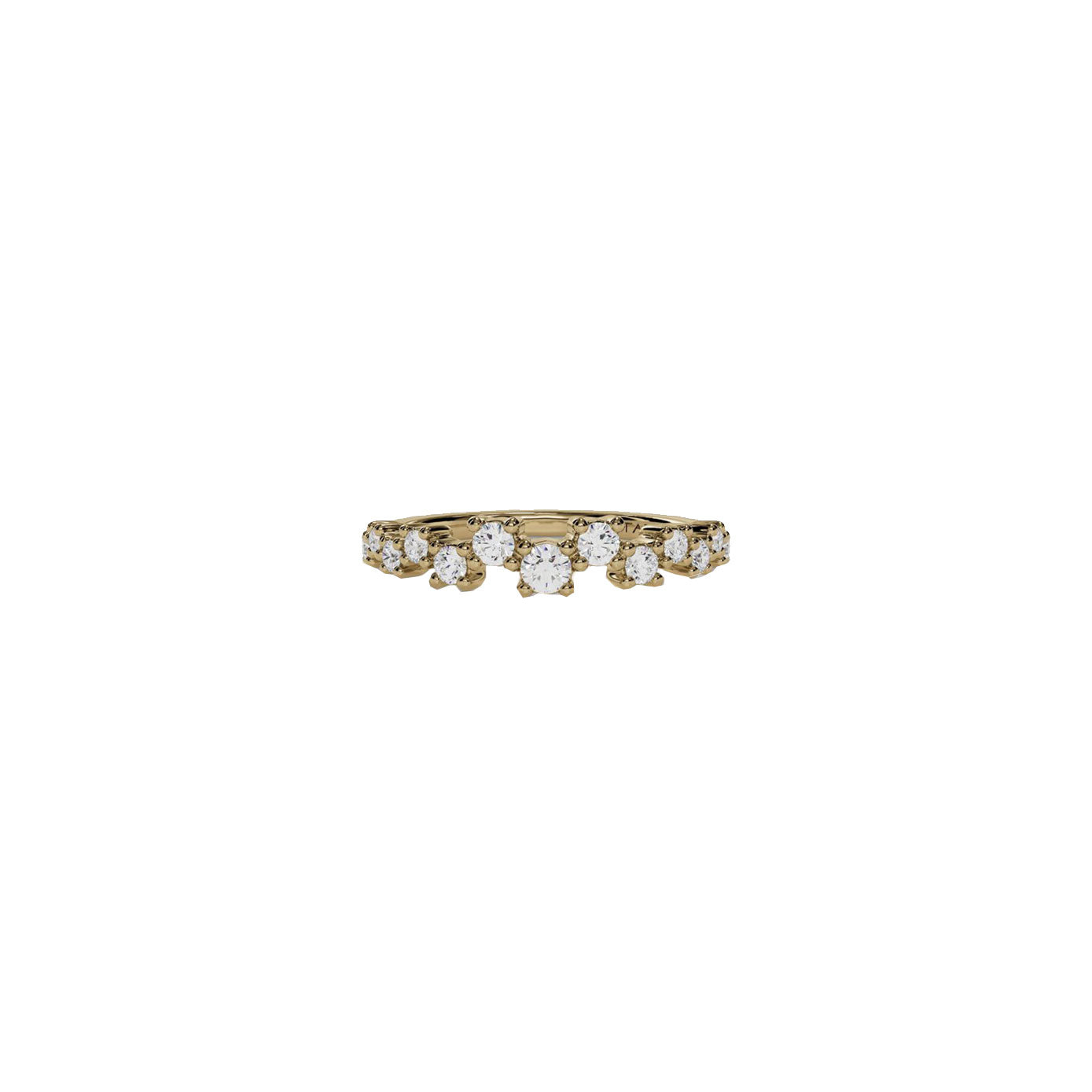 14 karat yellow gold ring with diamonds