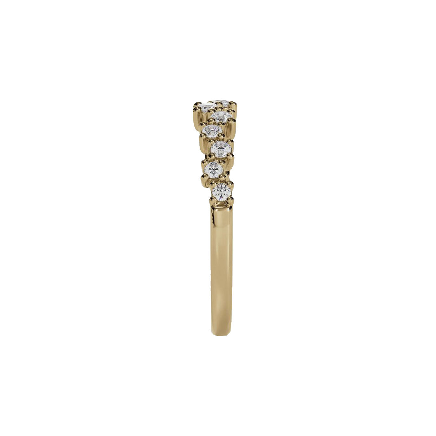 14 karat yellow gold ring with diamonds