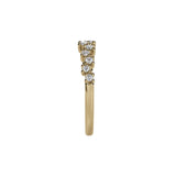 14 karat yellow gold ring with diamonds