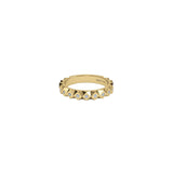 14 Karat Yellow Gold Band With Diamonds