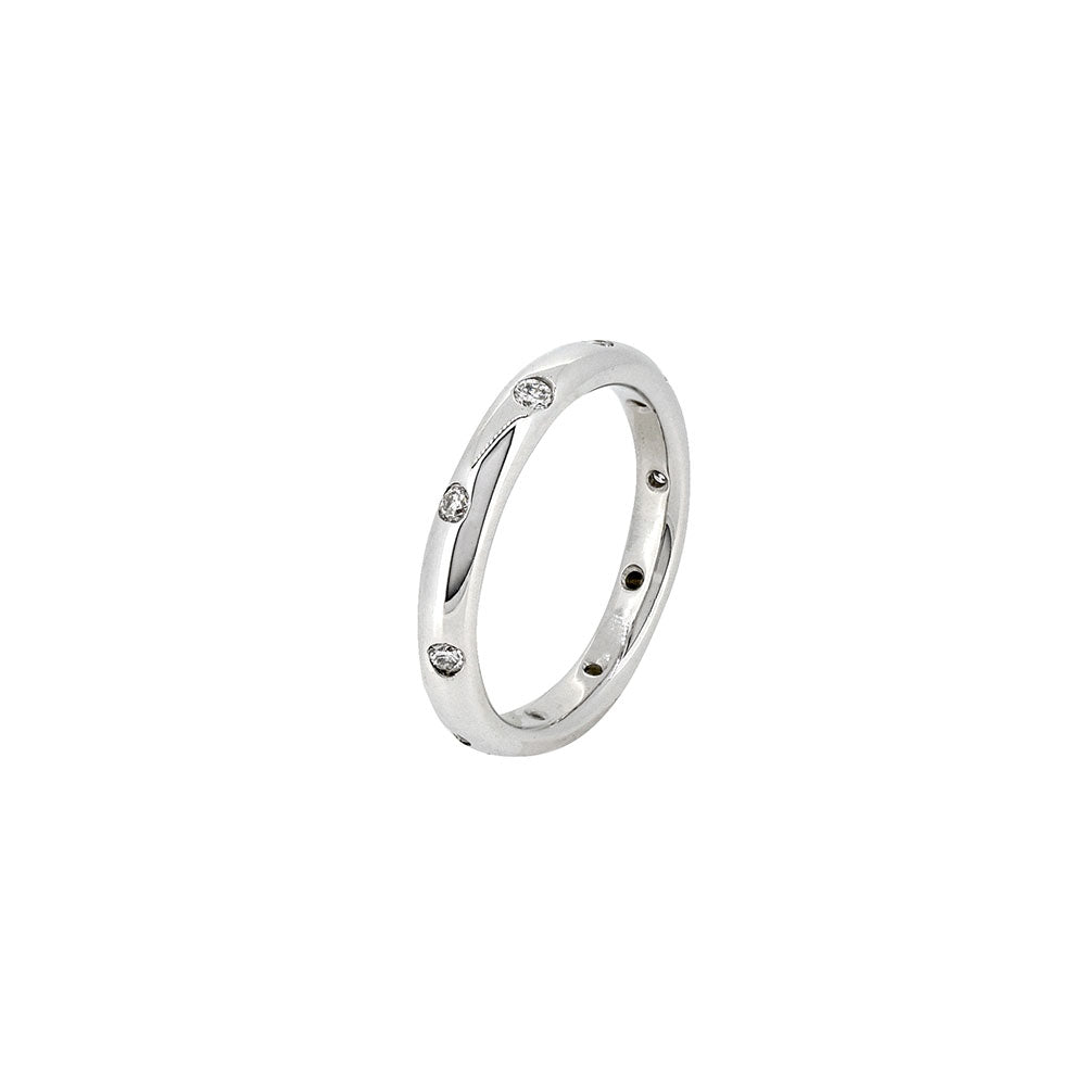 14 karat White Gold Ring with Diamonds