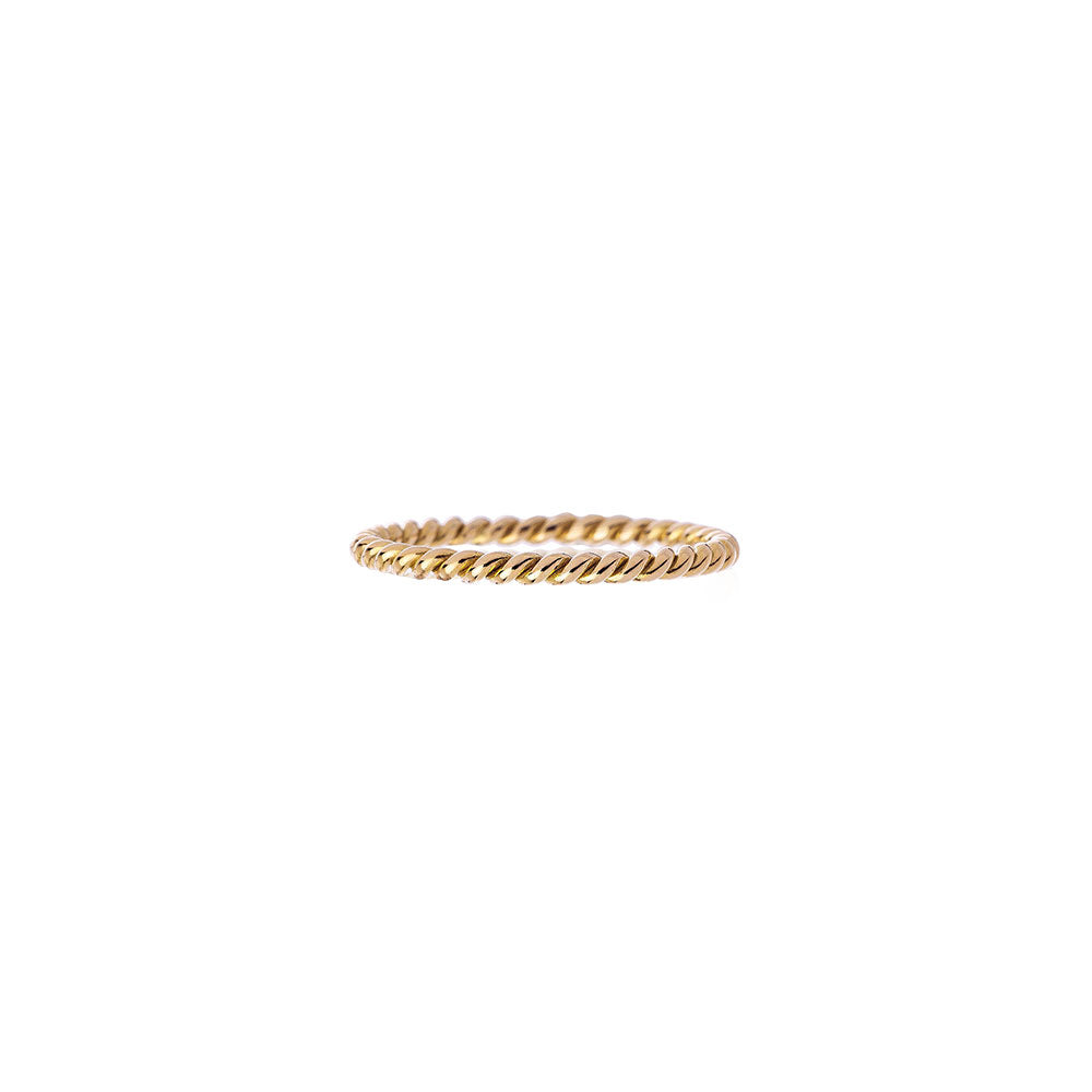 18 Karat Yellow Gold Rope Band