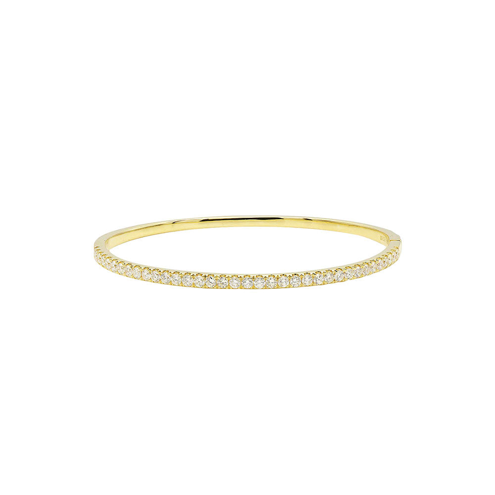 18 Karat Yellow Gold Cuff Bracelet with Diamonds