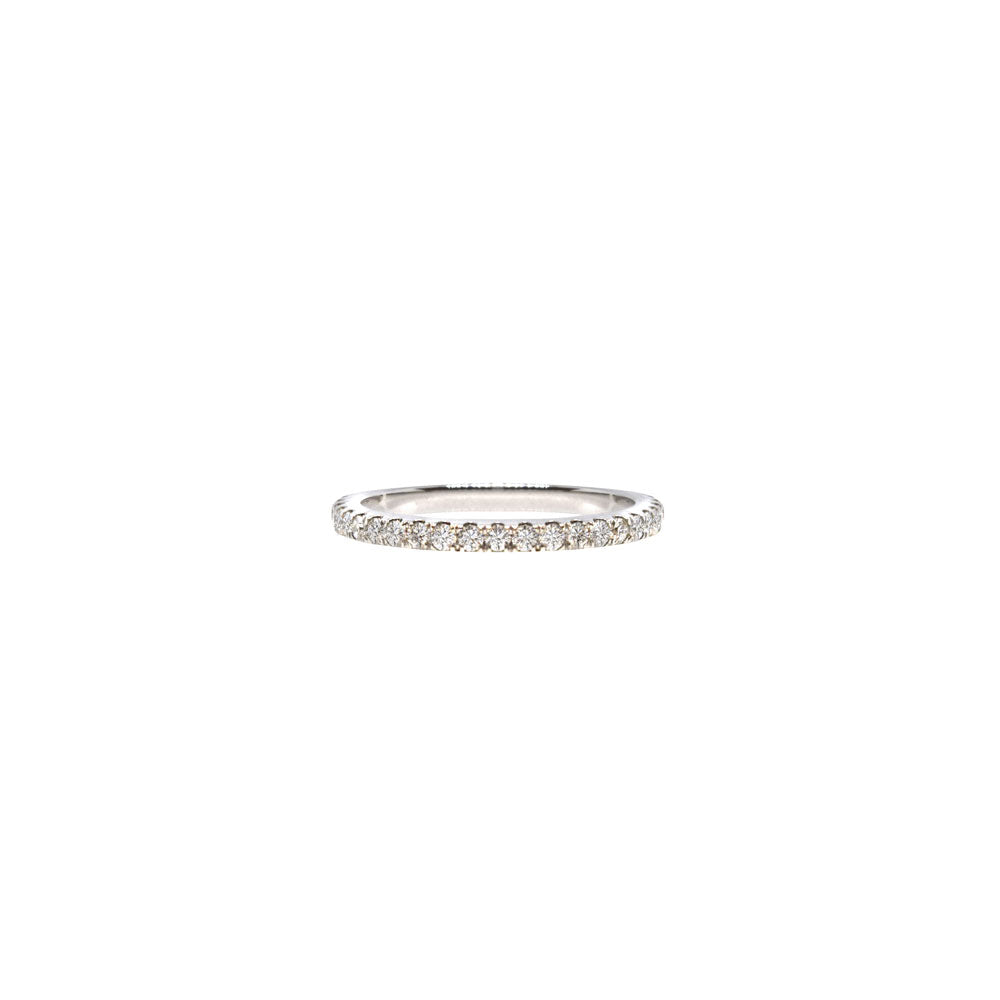 19 Karat White Gold Diamond Wedding Band