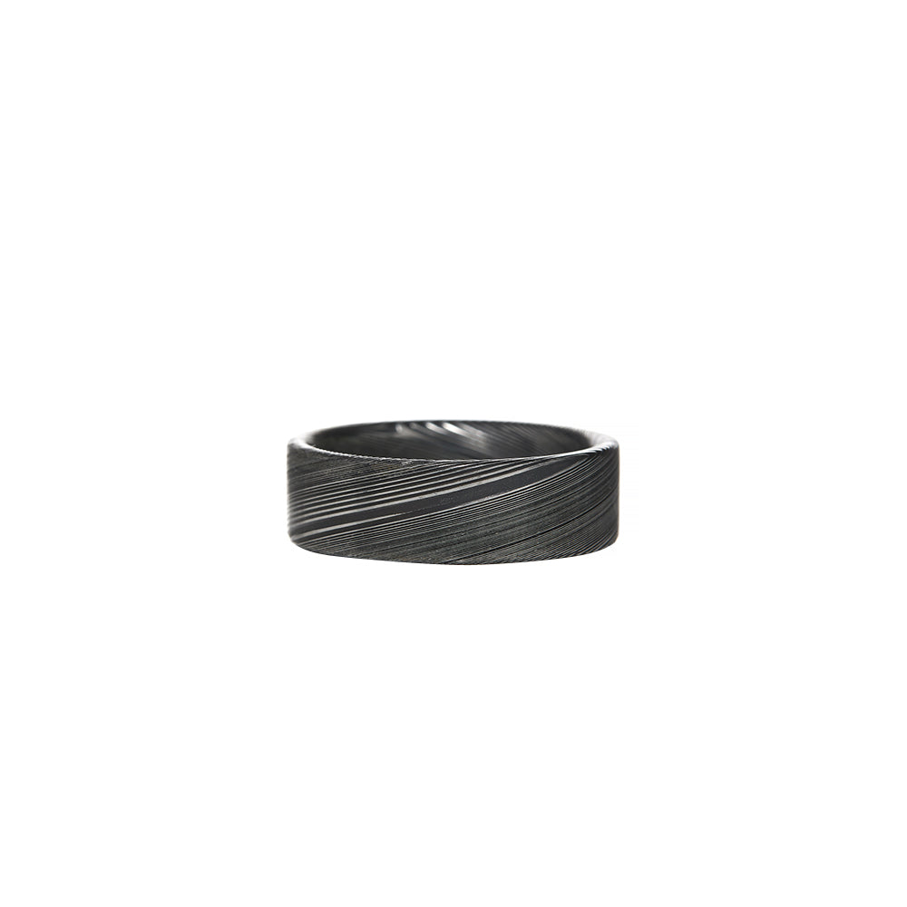 Damascus Stainless Steel Mens Wedding Band