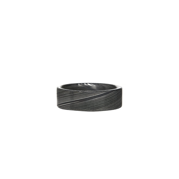 Damascus Stainless Steel Mens Wedding Band