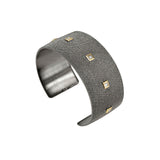 Sterling Silver NALA Bangle with Princess Cut Diamonds