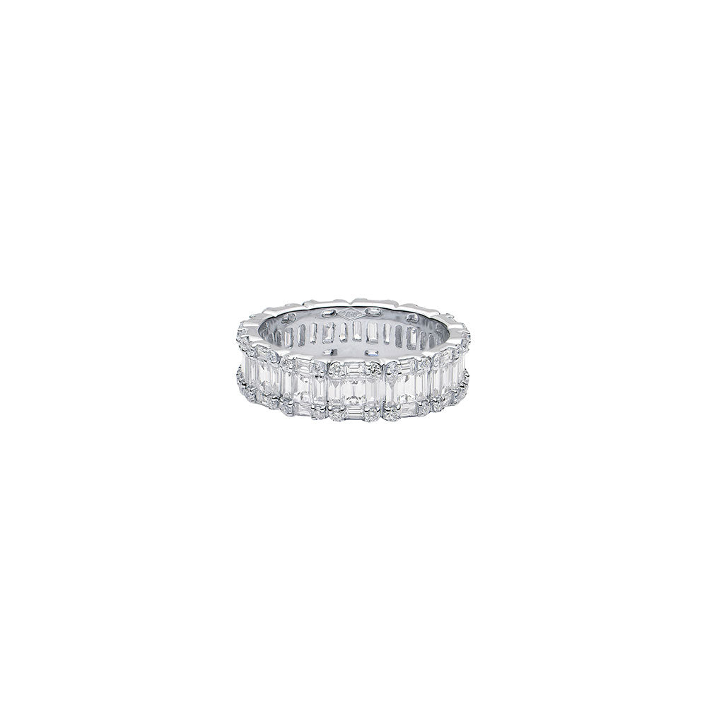 18 Karat White Gold Diamond Eternity Band