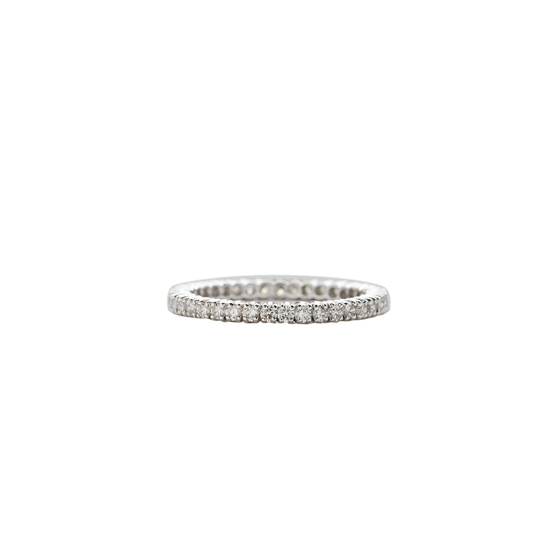 18 carat white gold diamond wedding band Clearance